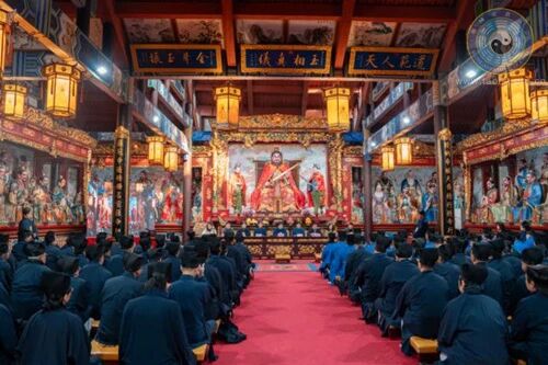 乙巳(2025)年国外和港澳台地区正一派道士授箓活动在江西龙虎山嗣汉天师府举行-道音文化