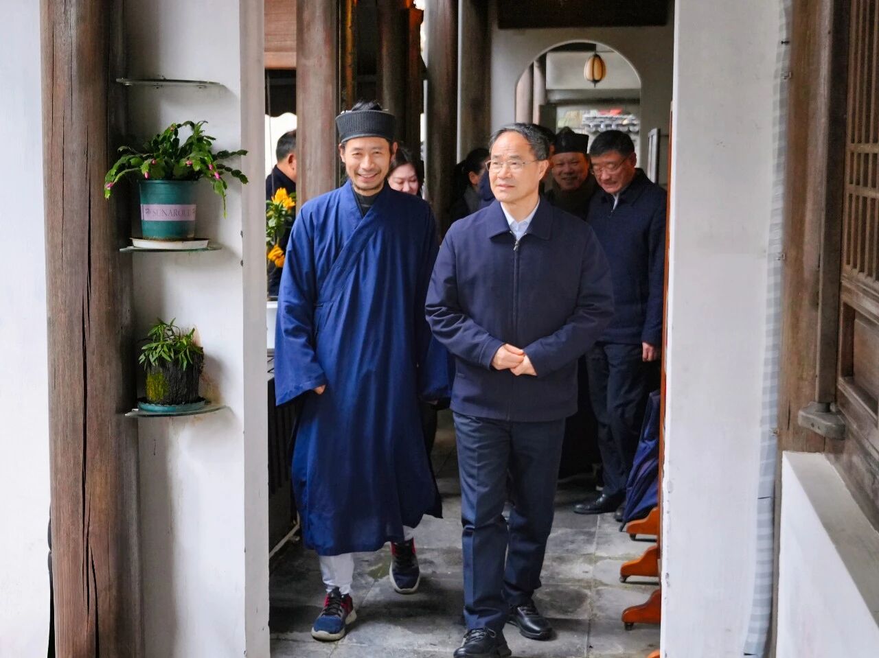 浙江省政协副主席、党组副书记王昌荣走访慰问浙江省道教协会-道音文化